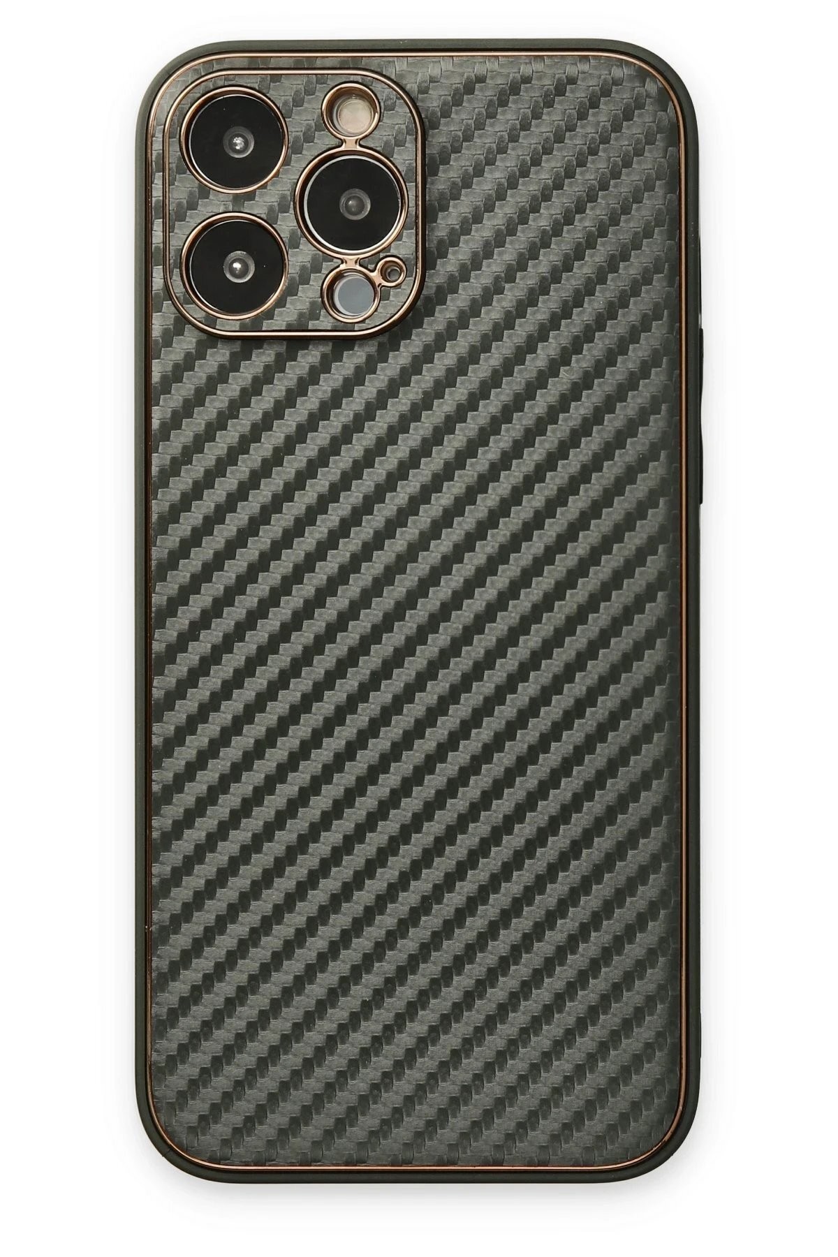 iPhone 13 Pro Max Kılıf Coco Karbon Silikon - Füme