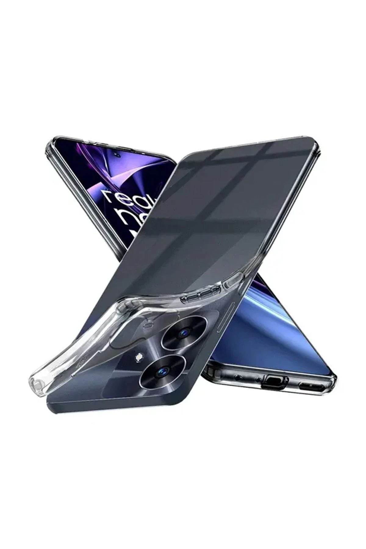 Realme Note 60 Kılıf Lüx Şeffaf Silikon