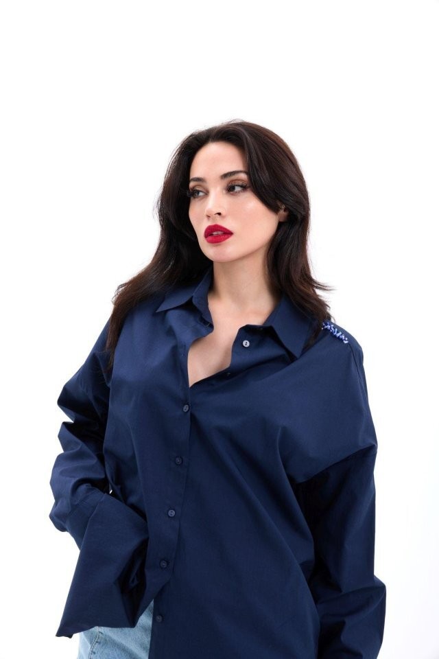 7434 GÖMLEK-LACİVERT