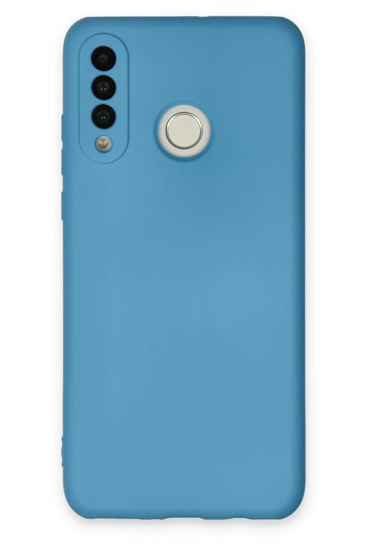Huawei P30 Lite Kılıf Nano içi Kadife Silikon - Mavi
