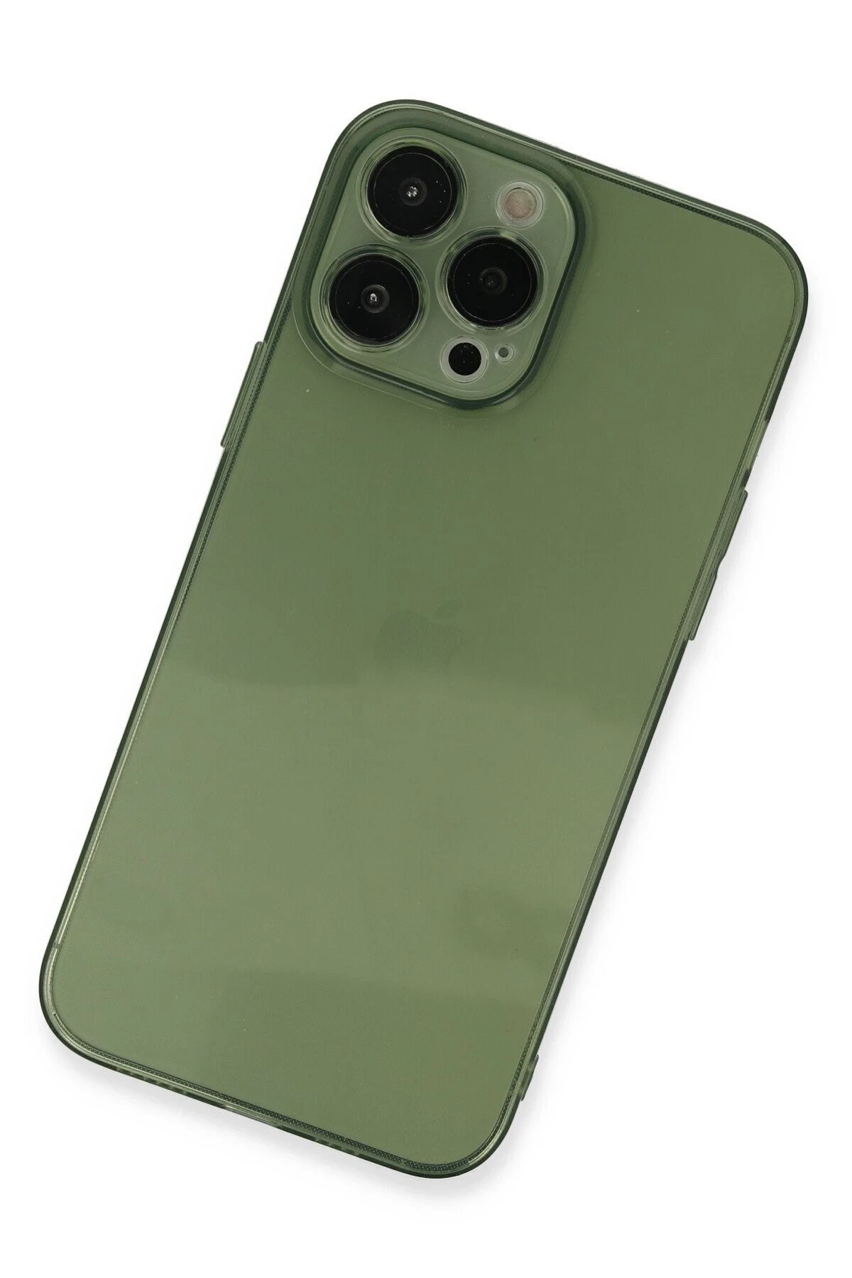iPhone 13 Pro Max Kılıf Fly Lens Silikon - Yeşil