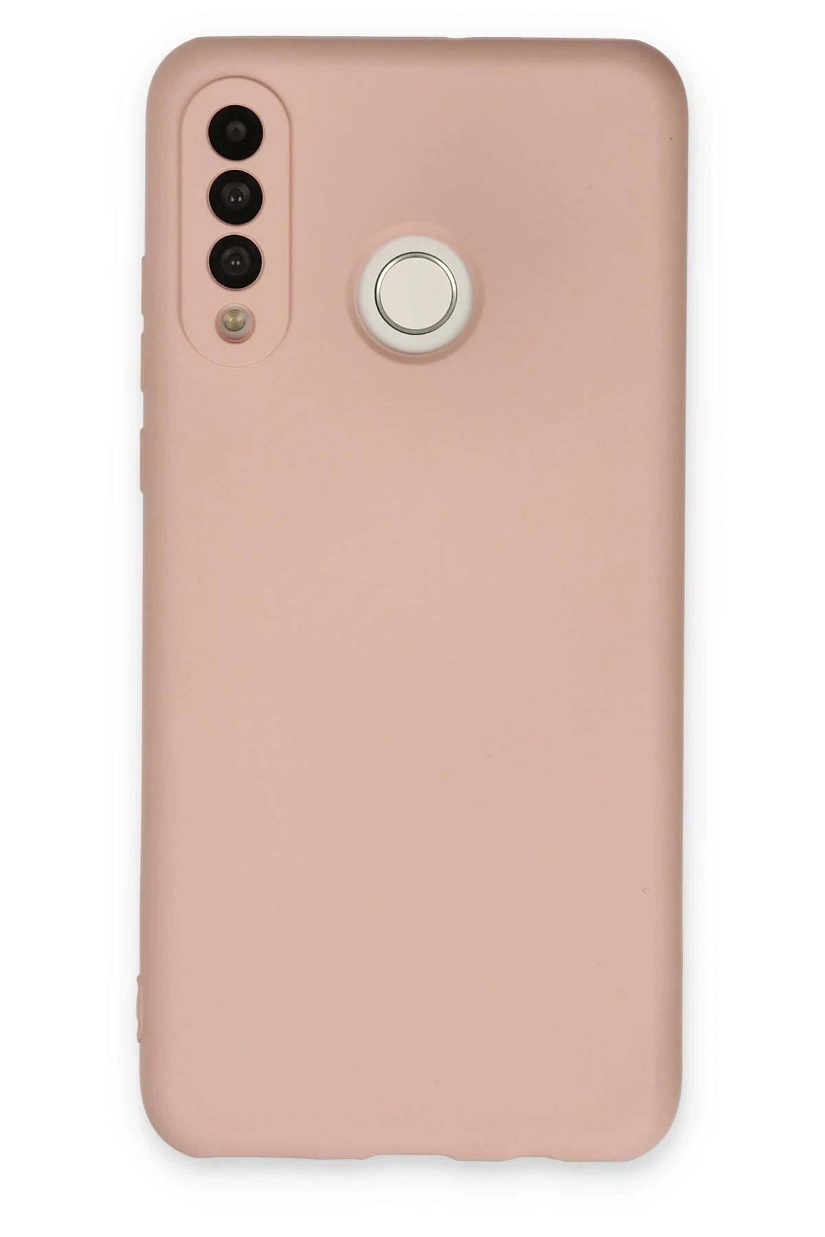 Huawei P30 Lite Kılıf Nano içi Kadife Silikon - Pudra