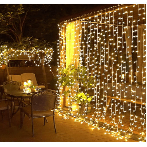 Perde Led  Sarı Işık 3 x 3