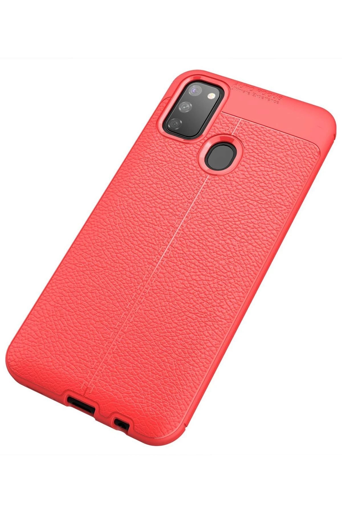Samsung Galaxy M30S Kılıf Auto Focus Kapak - Kırmızı