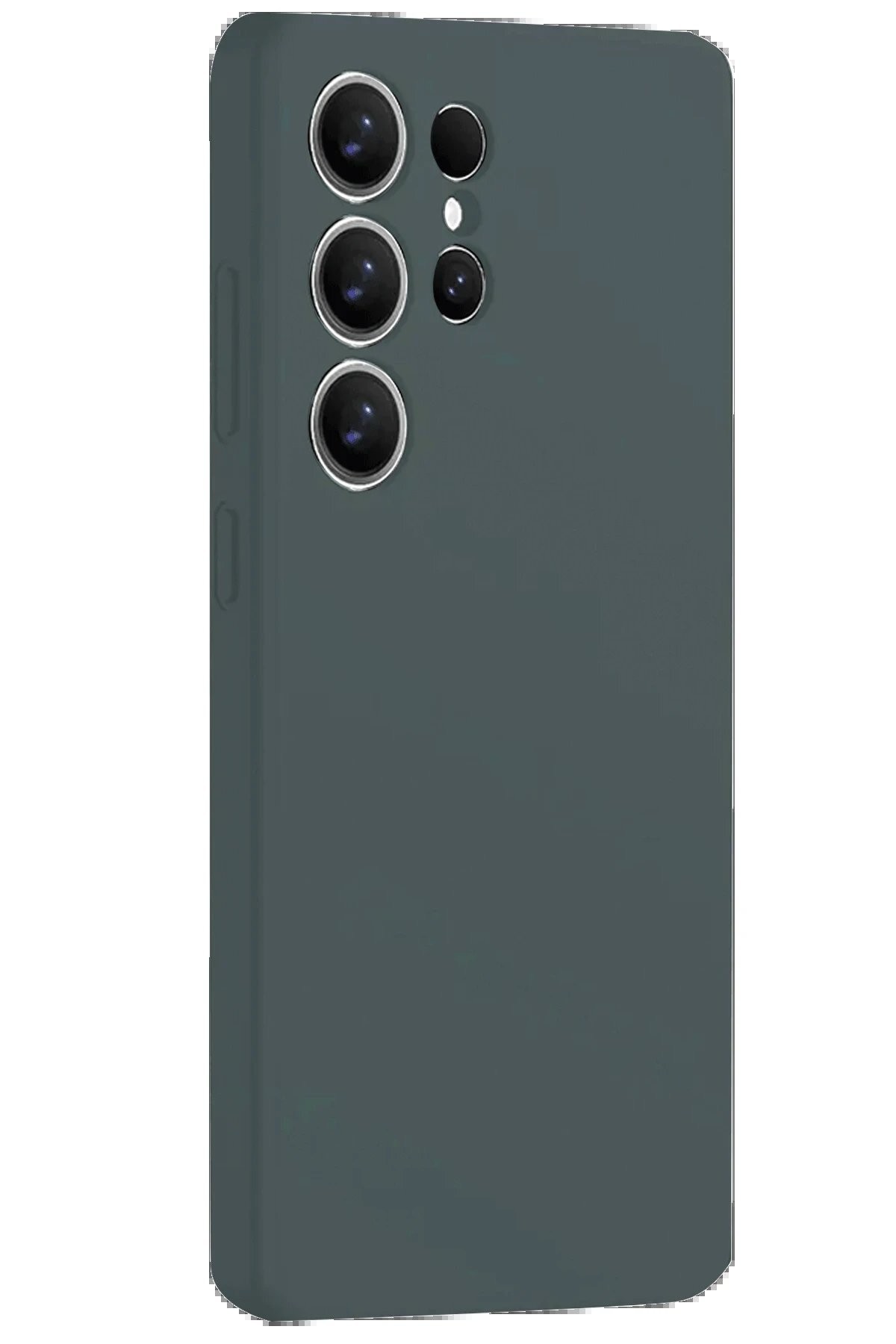 Samsung Galaxy S25 Ultra Kılıf Nano içi Kadife Silikon - Koyu Yeşil