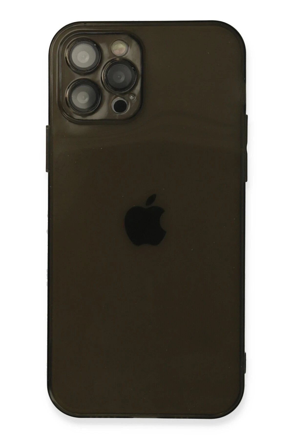 iPhone 12 Pro Kılıf Fly Lens Silikon - Siyah
