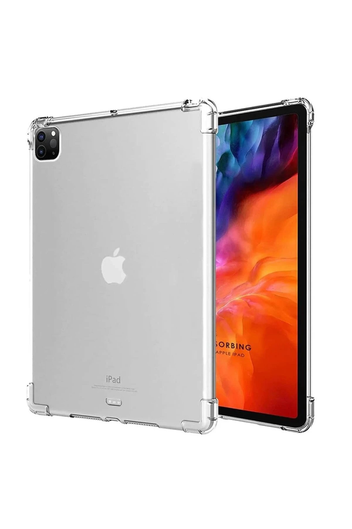 iPad Pro 11 (2018) Kılıf Anti Şeffaf Tablet Silikon - Şeffaf