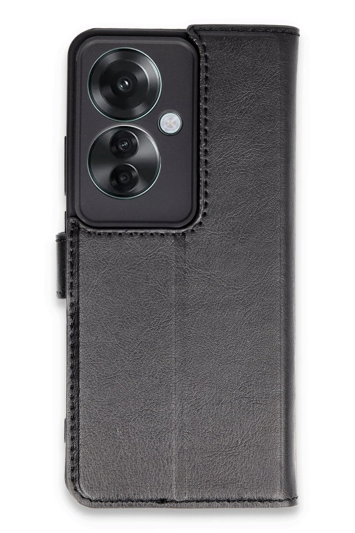 Oppo Reno 11F Kılıf Trend S Plus Kapaklı Kılıf - Siyah