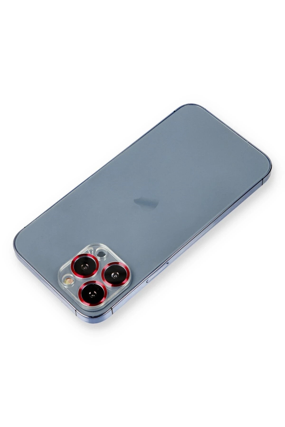 iPhone 14 Pro Max Metal Kamera Lens Koruma Cam - Kırmızı