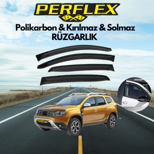 Perflex Cam Rüzgarlığı V2 Düz Dacia Duster (2010-2018) 