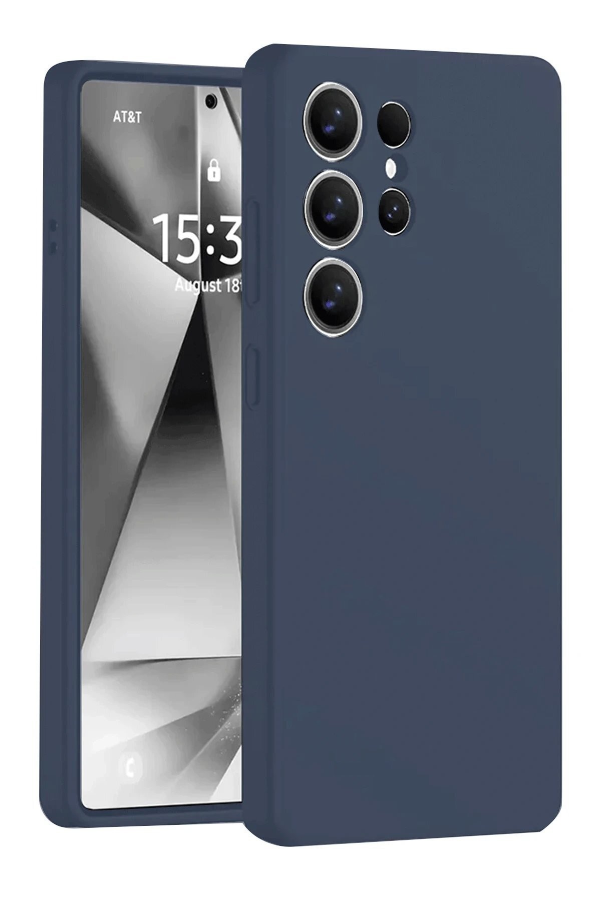 Samsung Galaxy S25 Ultra Kılıf Nano içi Kadife Silikon - Lacivert