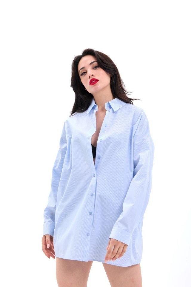 7448 GÖMLEK-MILAN ÇİZGİLİ