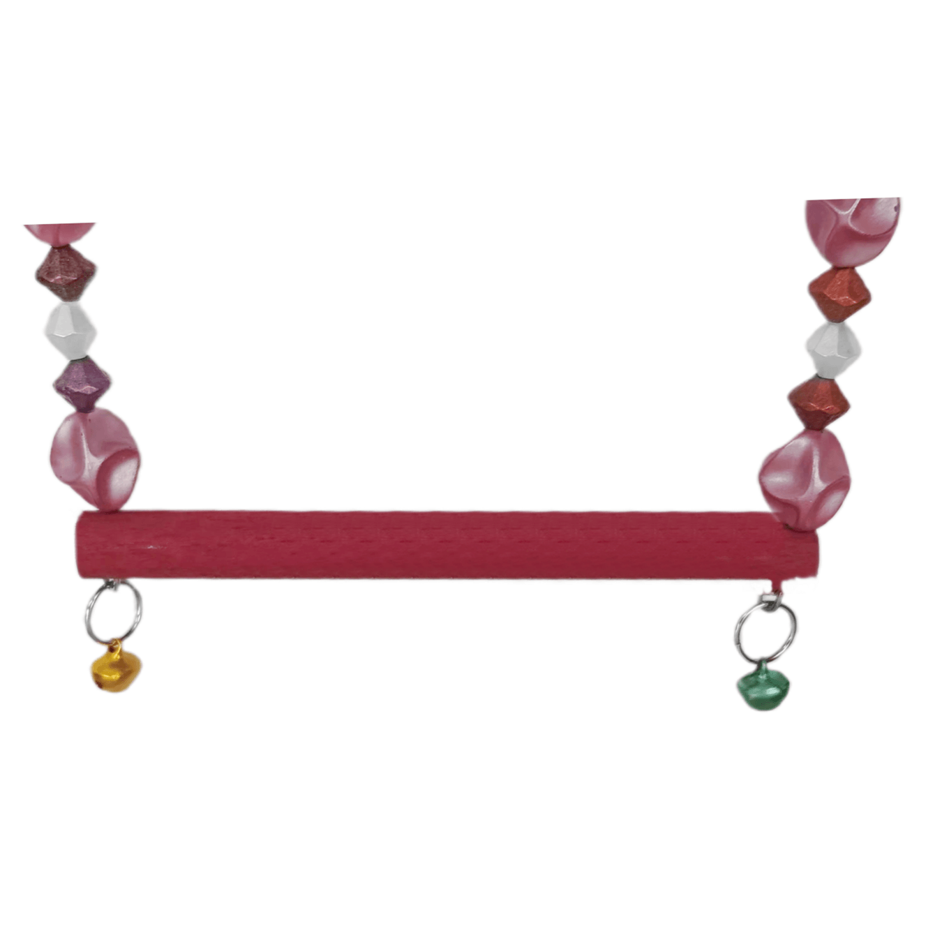 Markapet Boncuklu Ve Tünekli Kuş Salıncağı 10 cm-14 cm Bordo