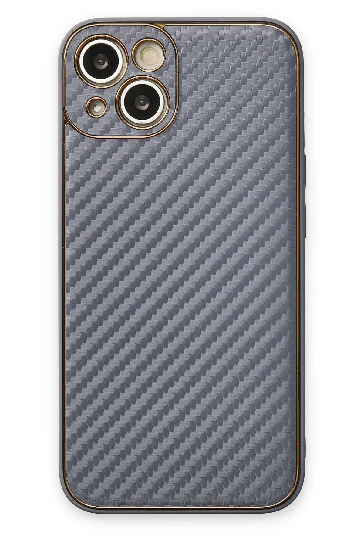 iPhone 13 Kılıf Coco Karbon Silikon - Gri