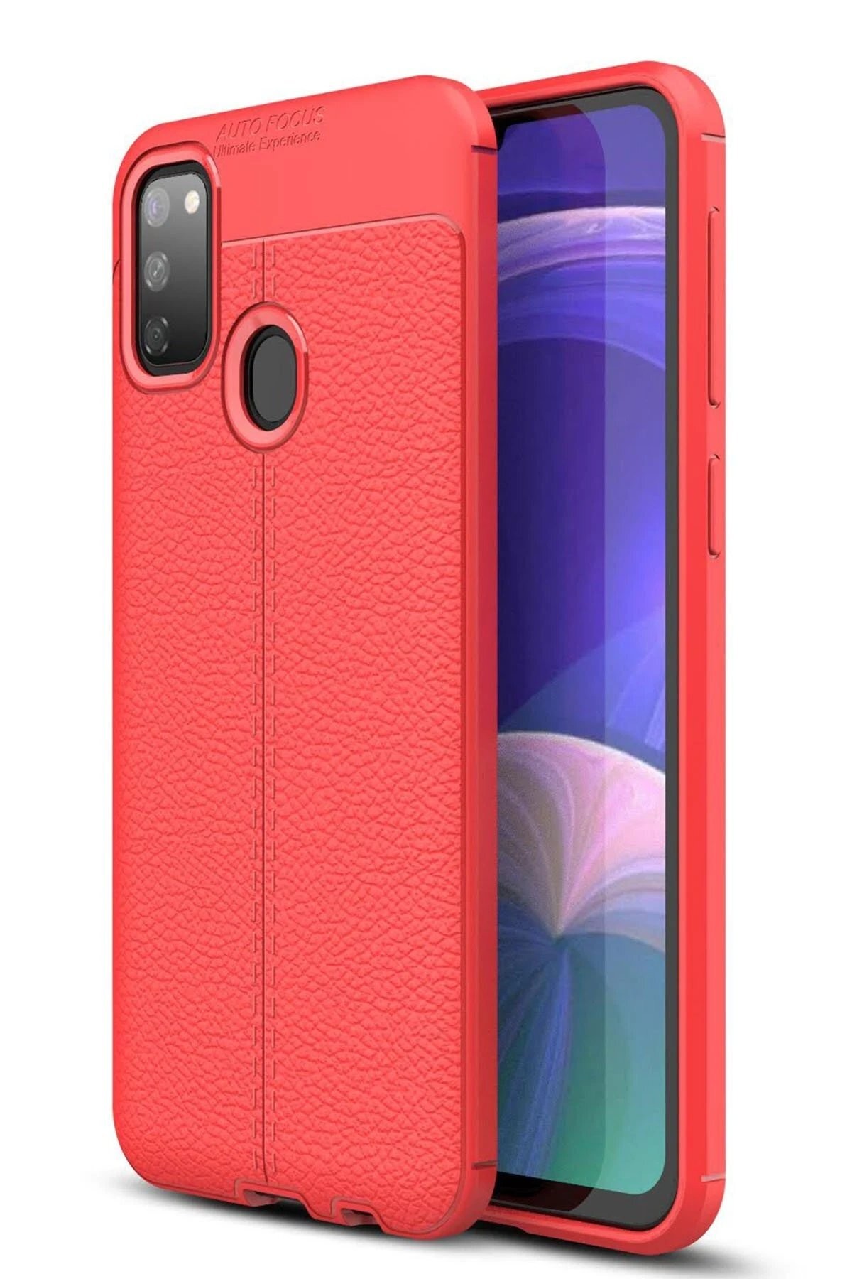Samsung Galaxy M30S Kılıf Auto Focus Kapak - Kırmızı