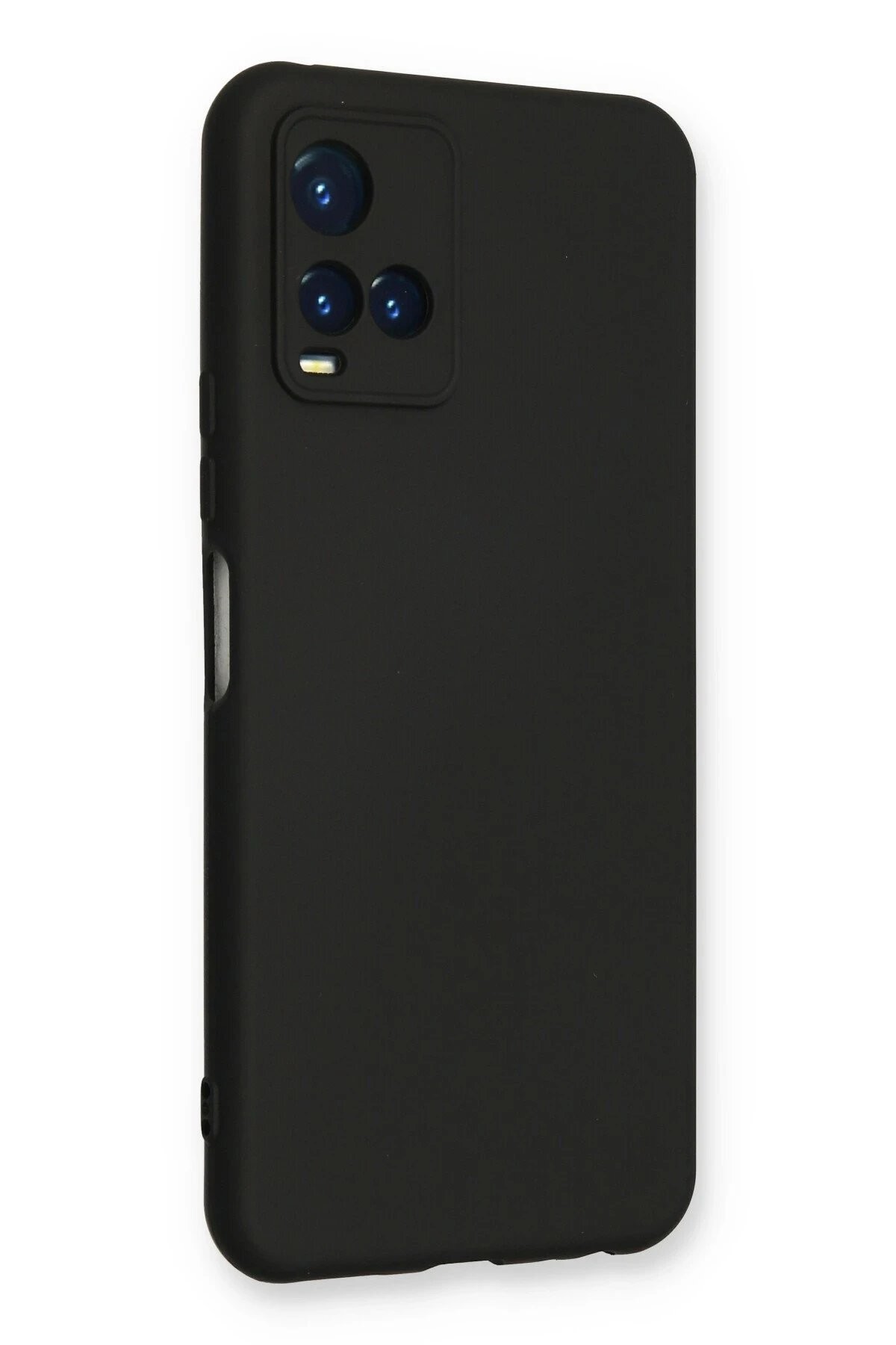 Vivo Y21S Kılıf Nano içi Kadife Silikon - Siyah