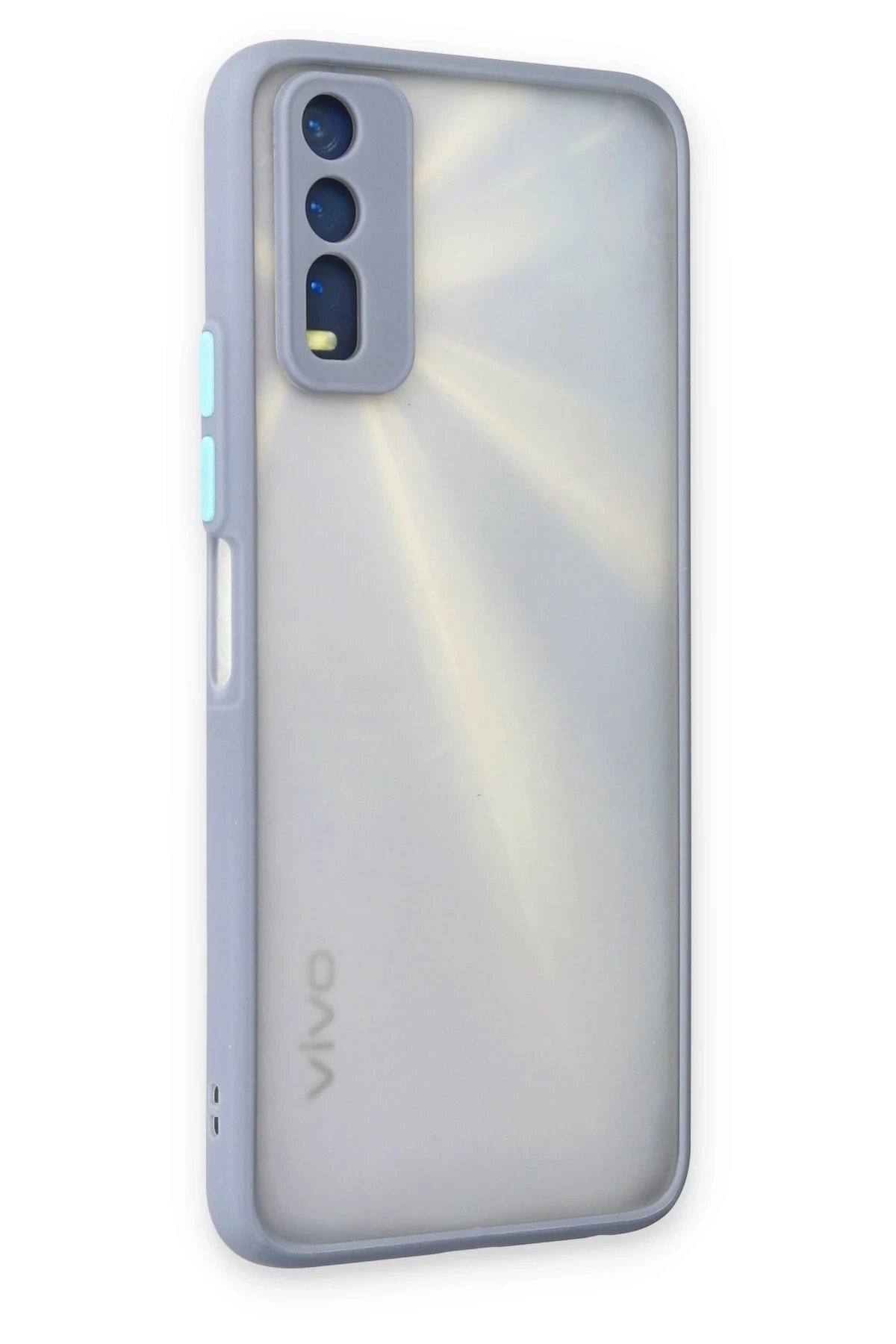 Vivo Y11S Kılıf Montreal Silikon Kapak - Gri