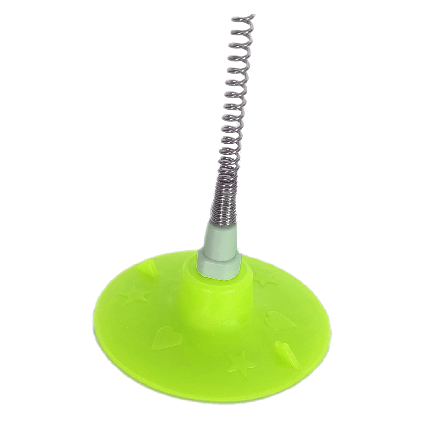 Markapet Yaylı Vantuzlu Hacıyatmaz Kedi Oyuncağı 30 cm Yeşil