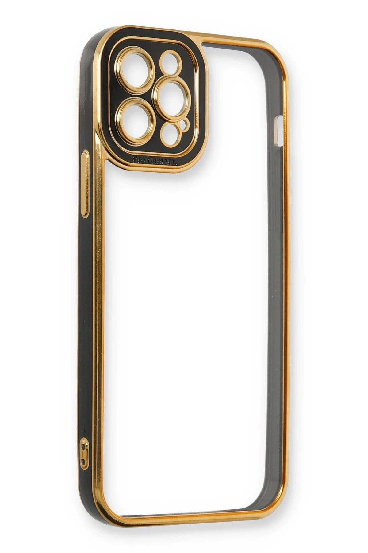 iPhone 12 Pro Kılıf Liva Lens Silikon - Siyah