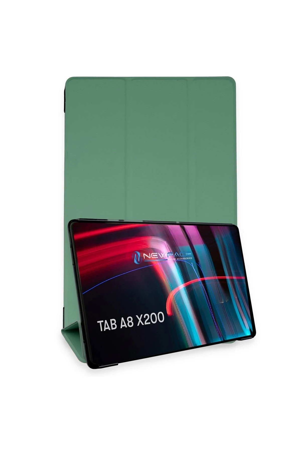 Samsung Galaxy X200 Tab A8 10.5 Kılıf Tablet Smart Kılıf - Koyu Yeşil