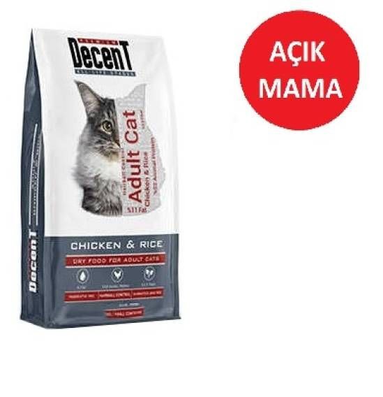Decent Tavuk Etli Kedi Maması 1 kg Açık Mama