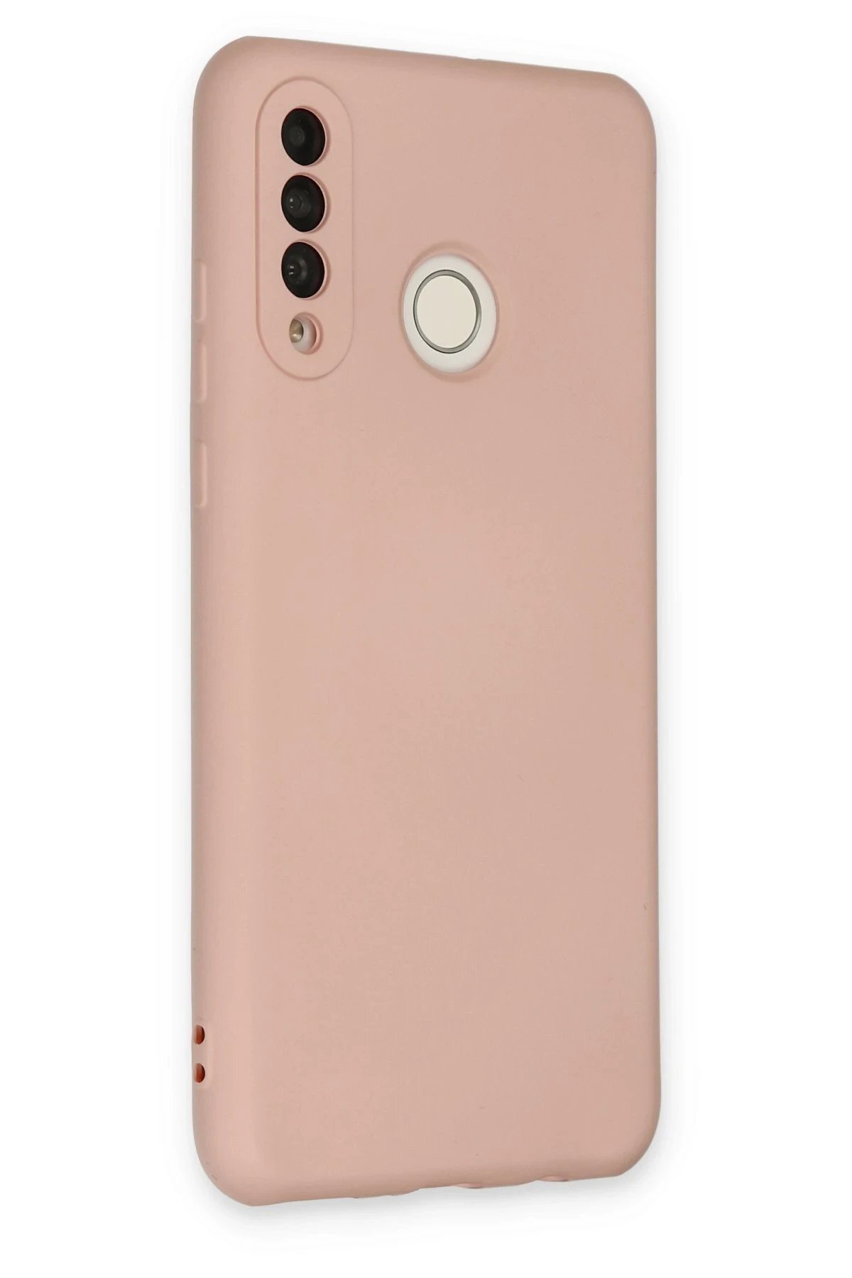 Huawei P30 Lite Kılıf Nano içi Kadife Silikon - Pudra