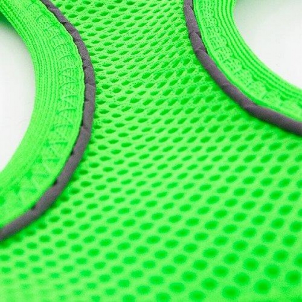 Tailpetz Air Mesh Köpek Göğüs Tasması XSmall 32x36 cm Neon Yeşil