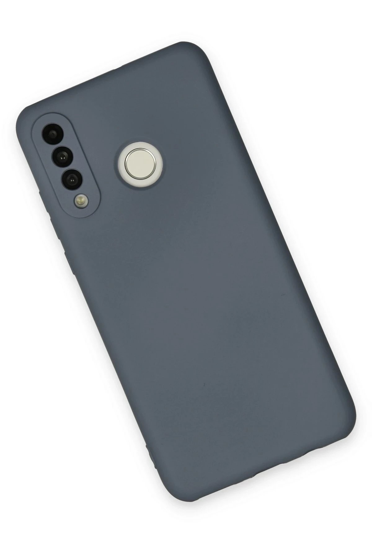 Huawei P30 Lite Kılıf Nano içi Kadife Silikon - Gri