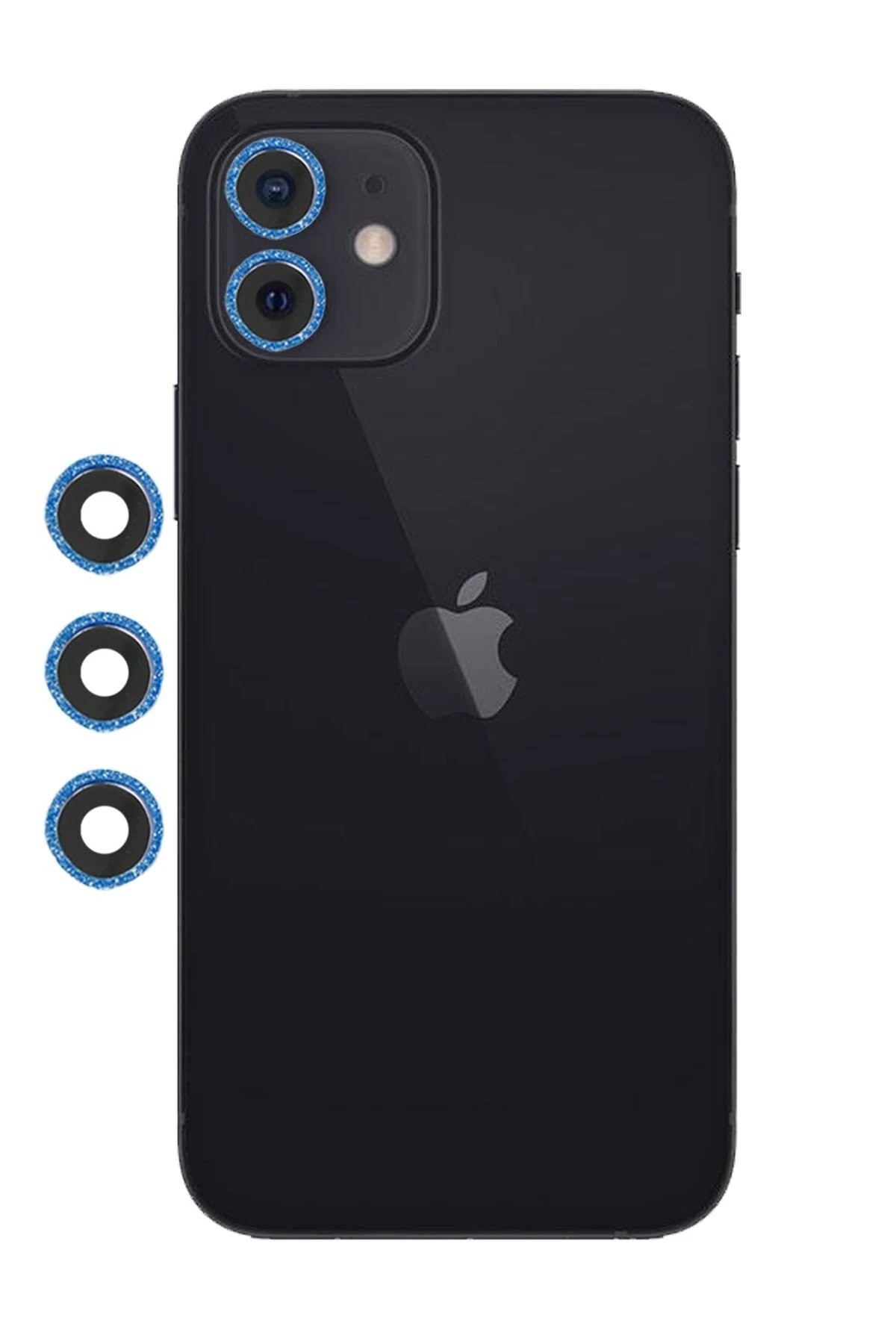 iPhone 12 Shine Kamera Lens - Mavi