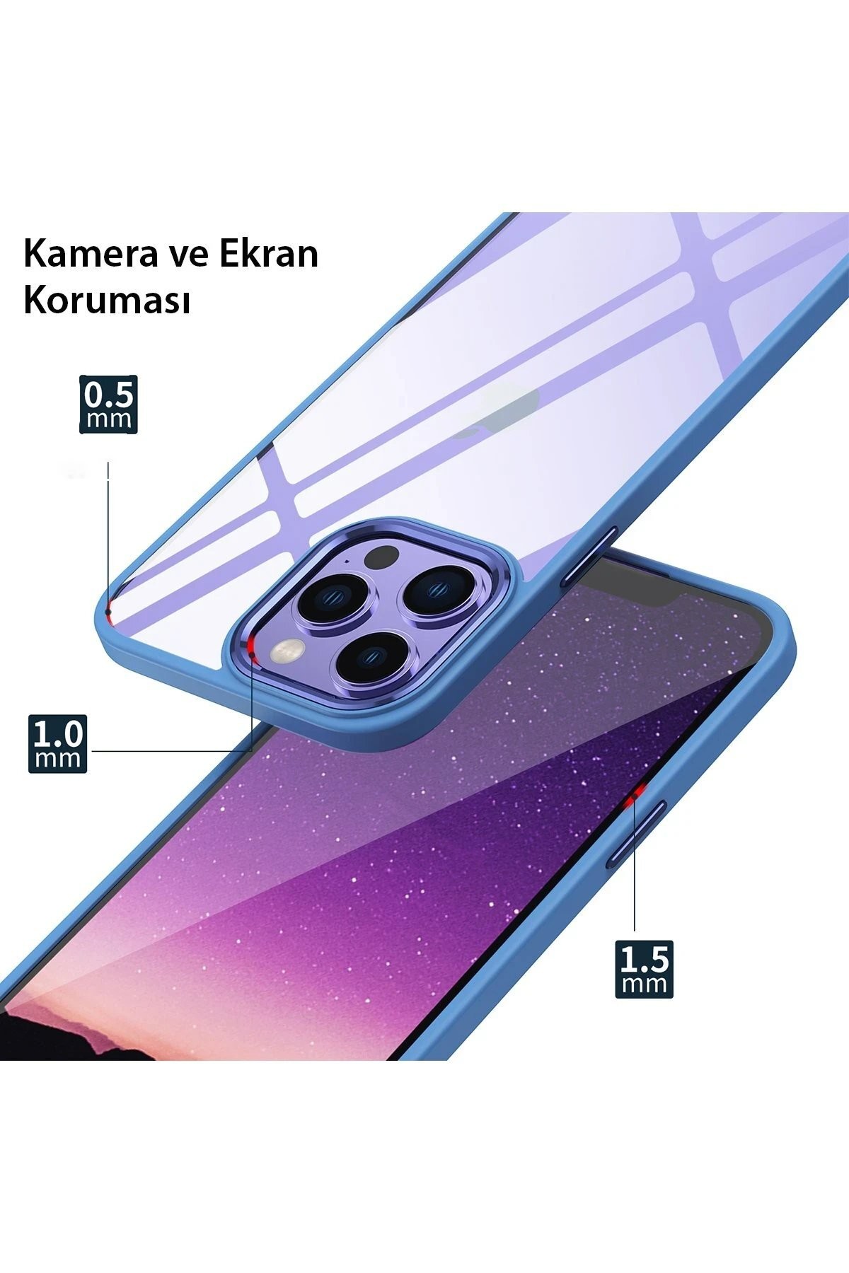 iPhone 13 Pro Max Kılıf Power Silikon - Mor
