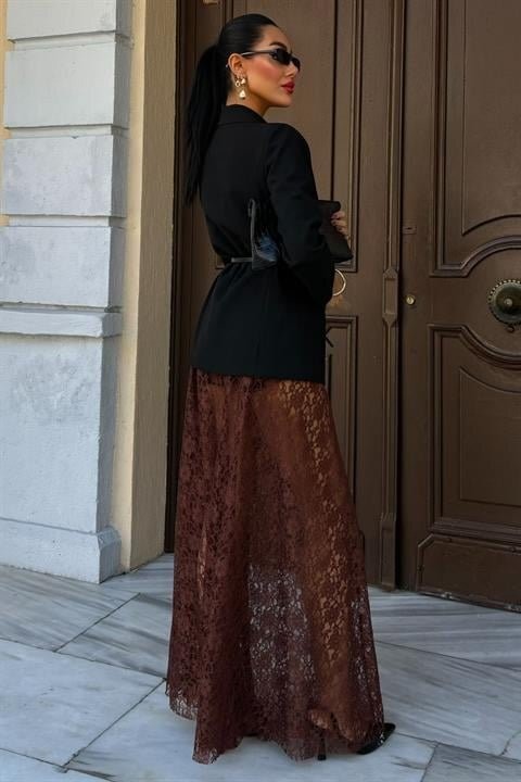 Maxi Dantel Etek 4047