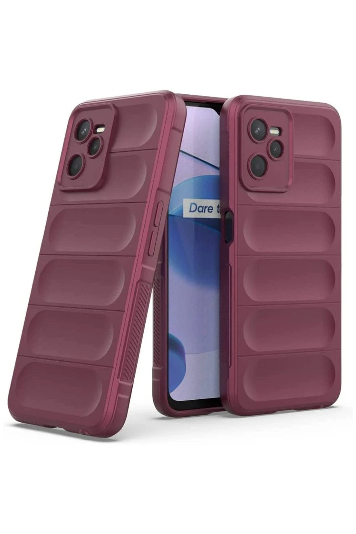 Realme C35 Kılıf Optimum Silikon - Bordo
