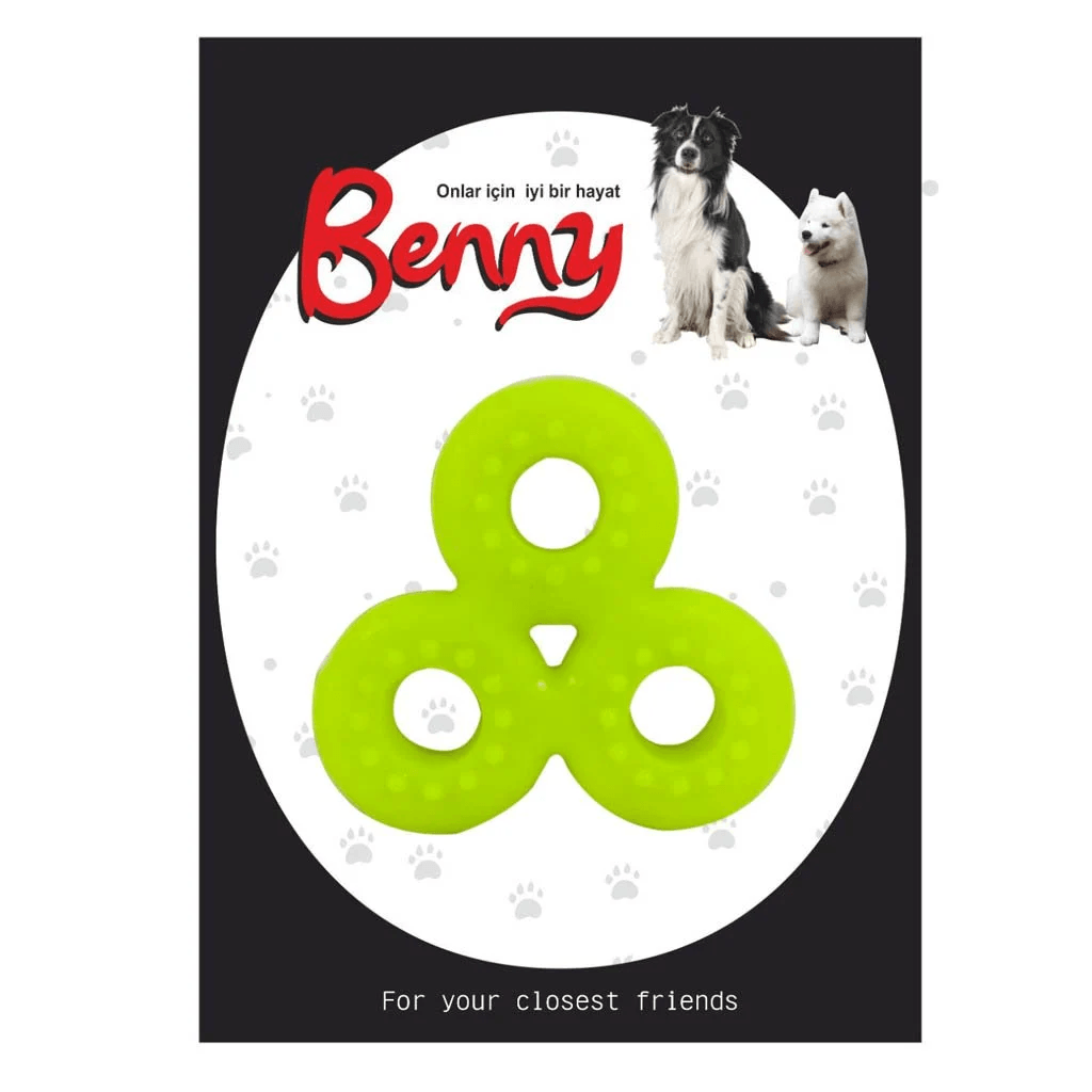 Benny Köpek Oyuncağı Üçlü Halka 9 x 9 cm Çeşitli Renklerde