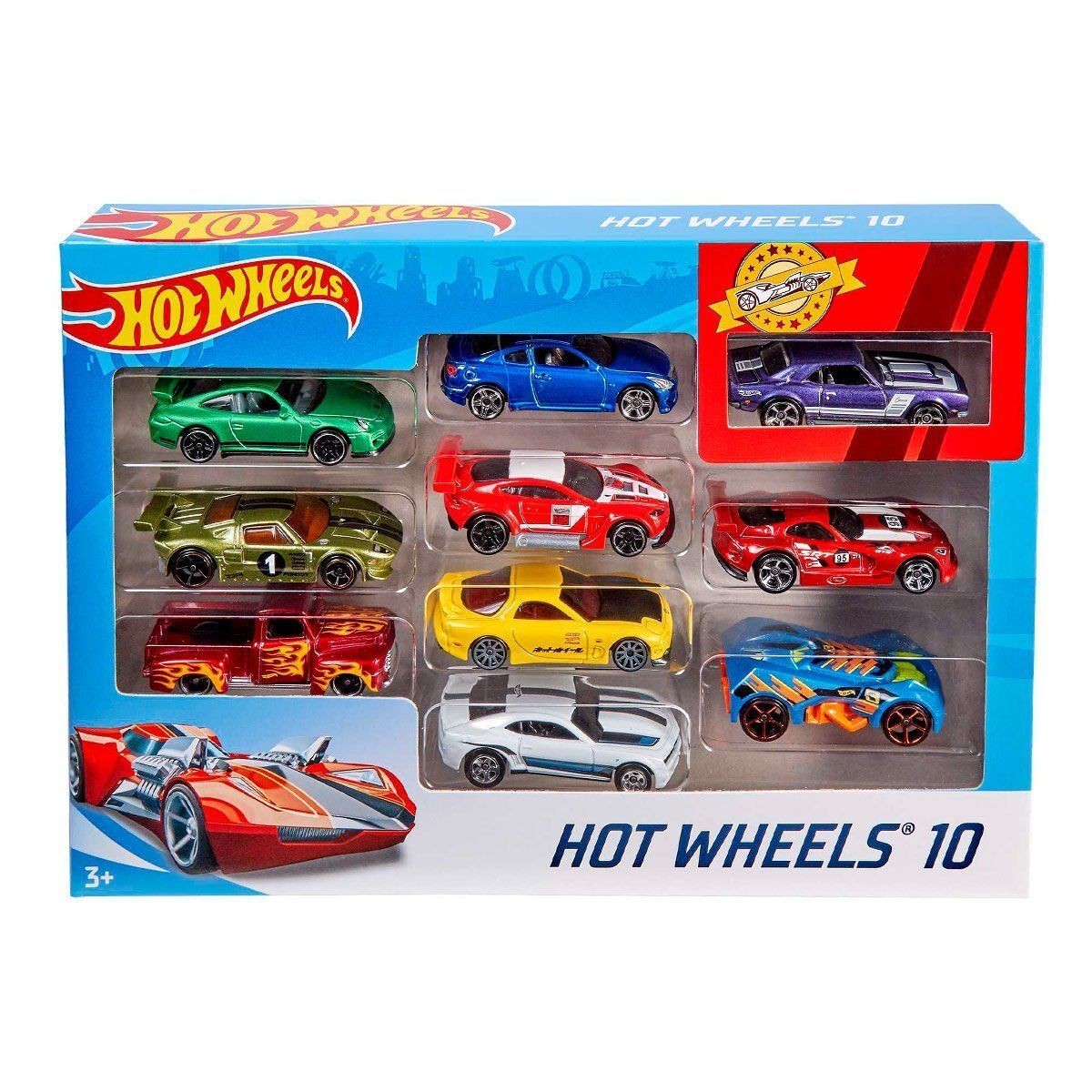 54886 Hot Wheels 10'lu Araba Seti - Karışık Asorti