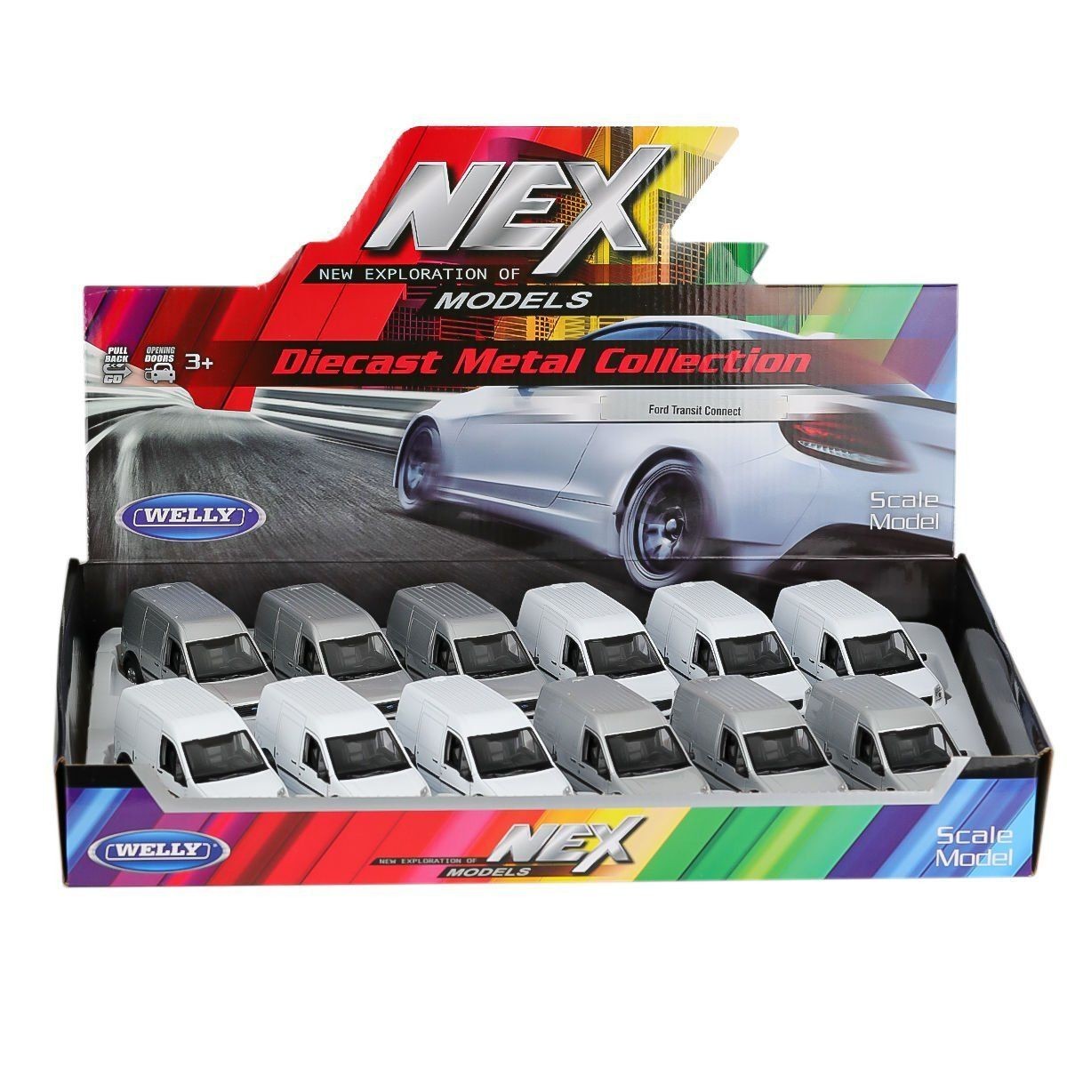 43631 Welly Metal Çek Bırak Ford Transit -Karsan Oyuncak