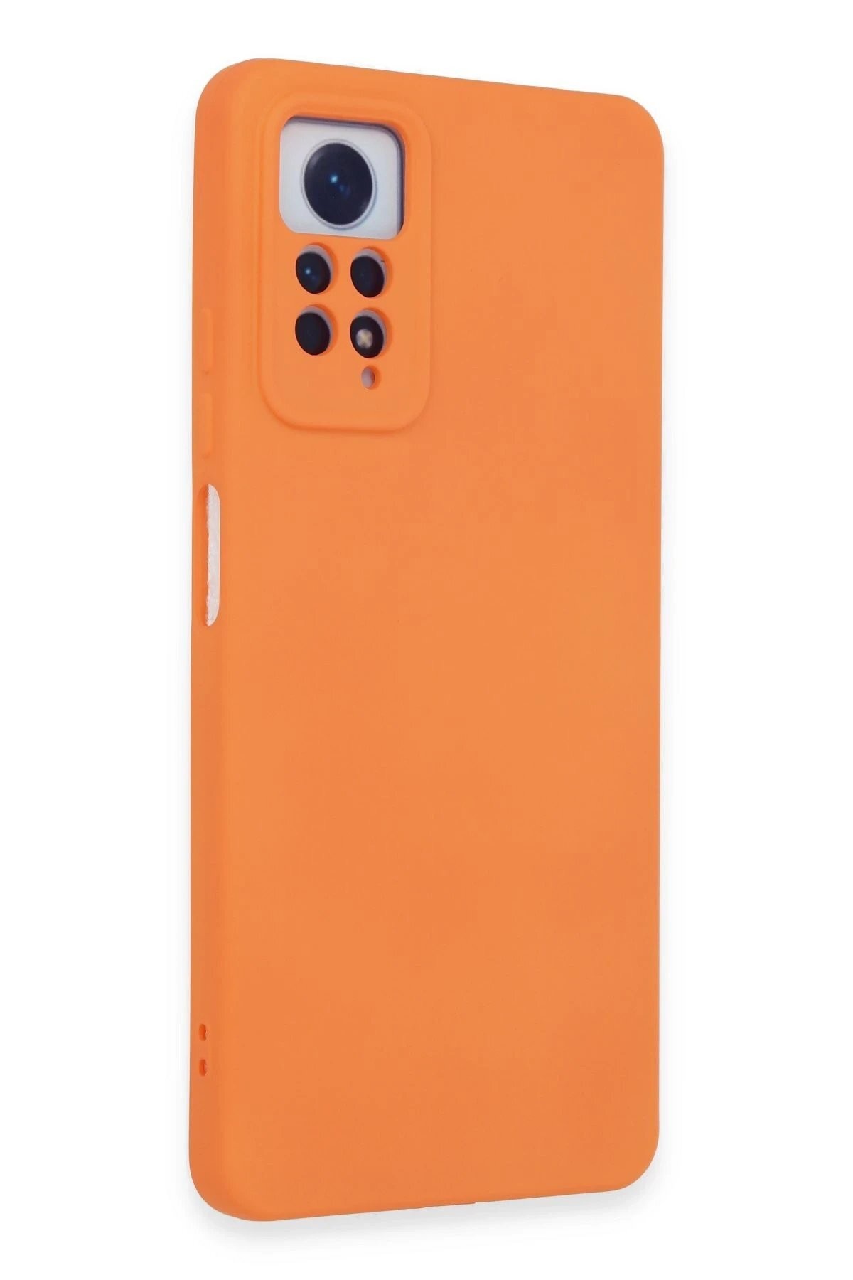 Xiaomi Redmi Note 12 Pro 4G Kılıf Nano içi Kadife Silikon - Turuncu
