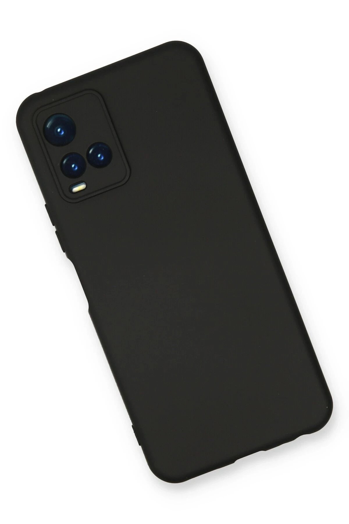 Vivo Y21S Kılıf Nano içi Kadife Silikon - Siyah
