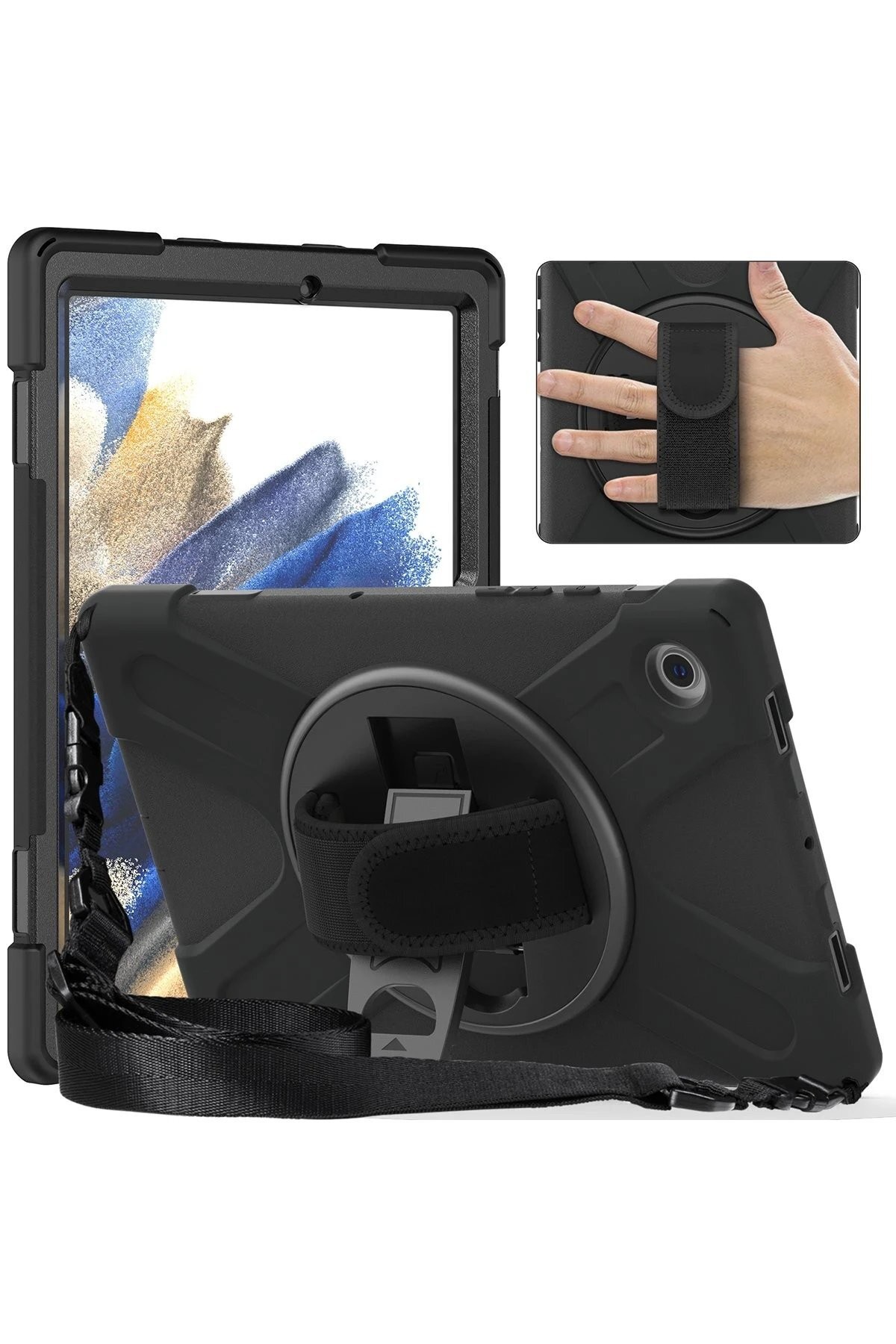 Samsung Galaxy X200 Tab A8 10.5 Kılıf Amazing Tablet Kapak - Kırmızı