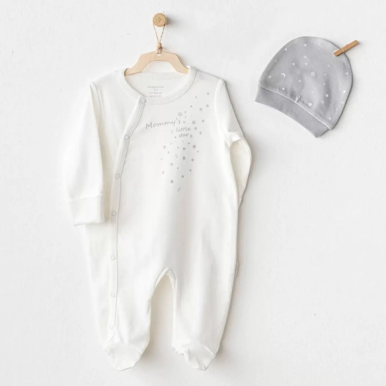 Andywawa Ac25705 Mommy's Little Star Tulum Takım Ekru