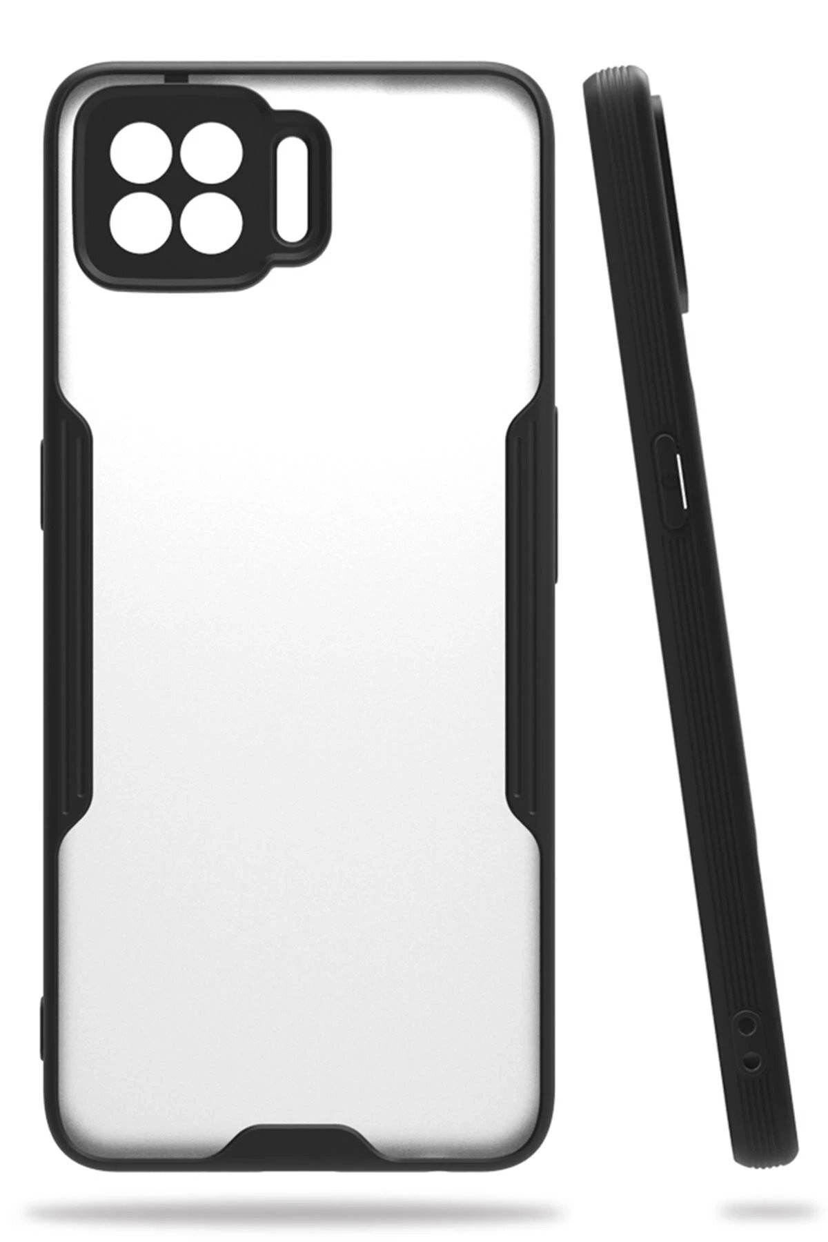 Oppo A73 Kılıf Platin Silikon - Siyah