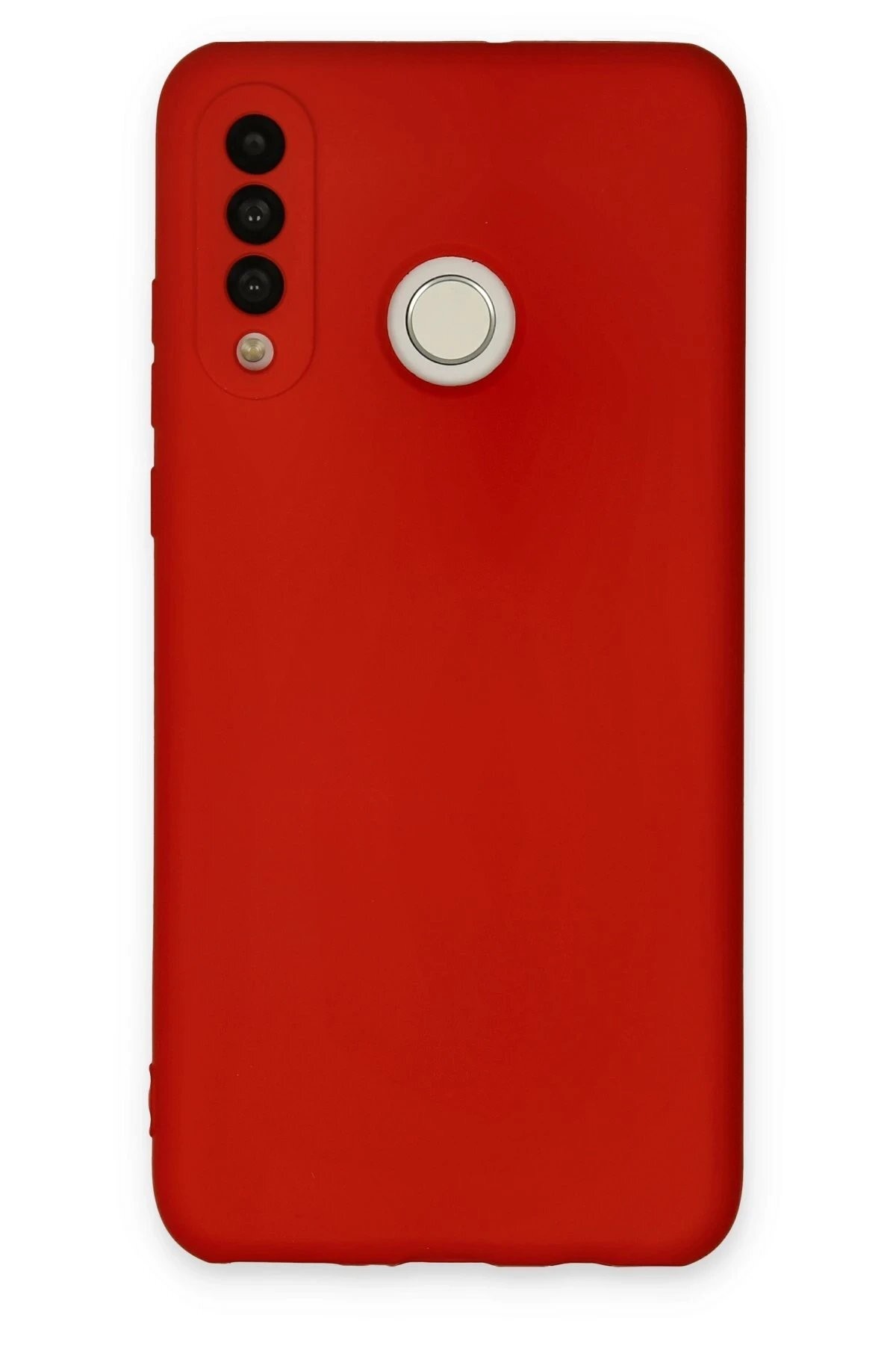 Huawei P30 Lite Kılıf Nano içi Kadife Silikon - Kırmızı