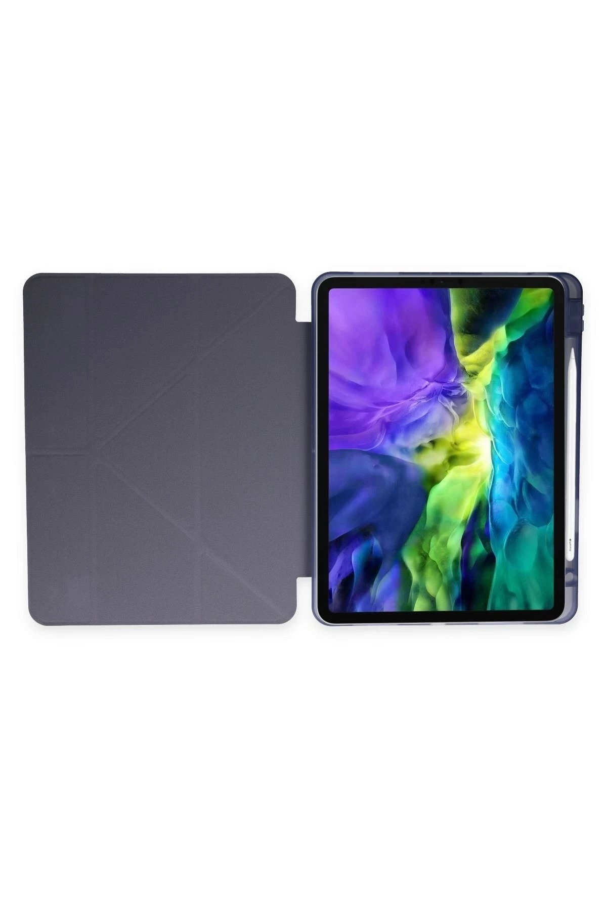 iPad Pro 11 (2018) Kılıf Kalemlikli Mars Tablet Kılıfı - Lila