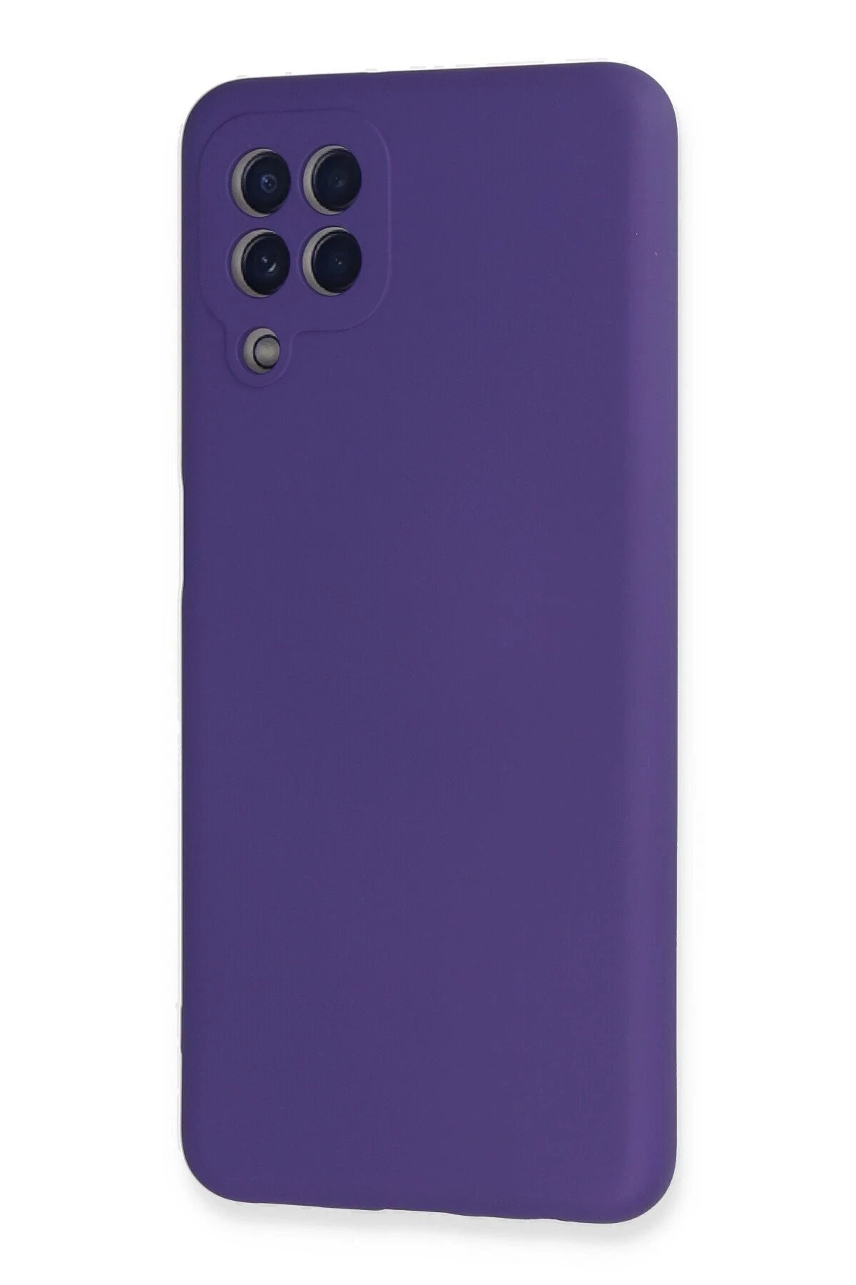 Samsung Galaxy A22 Kılıf Nano içi Kadife Silikon - Mor