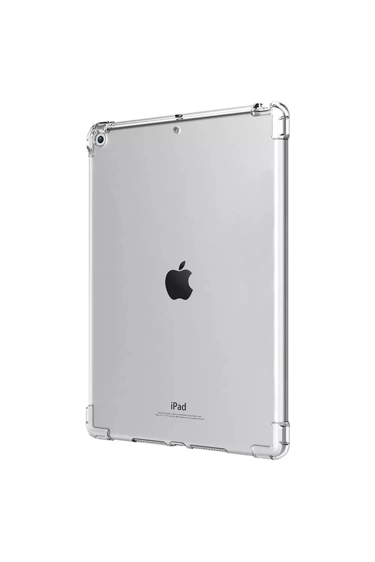 iPad 10.2 (7.nesil) Kılıf Anti Şeffaf Tablet Silikon - Şeffaf