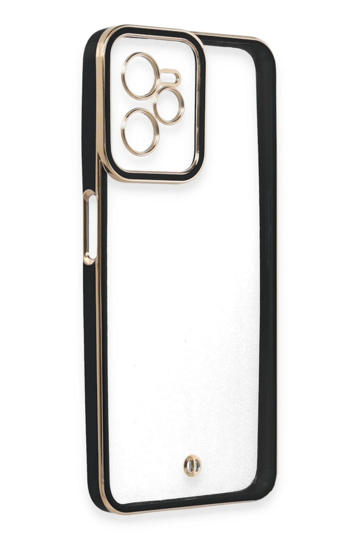 Realme C35 Kılıf Liva Lens Silikon - Siyah
