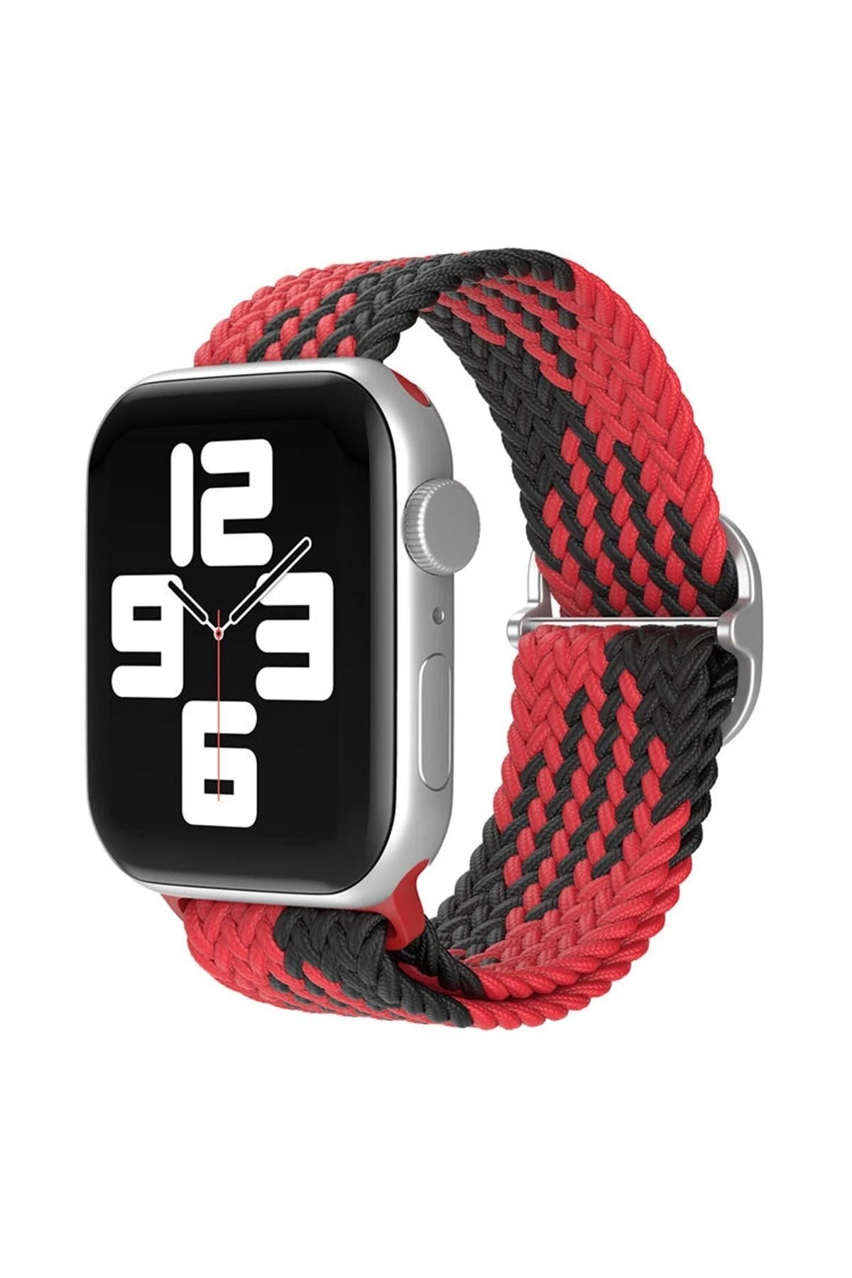 Apple Watch 42mm Star Kordon - Kırmızı-Siyah