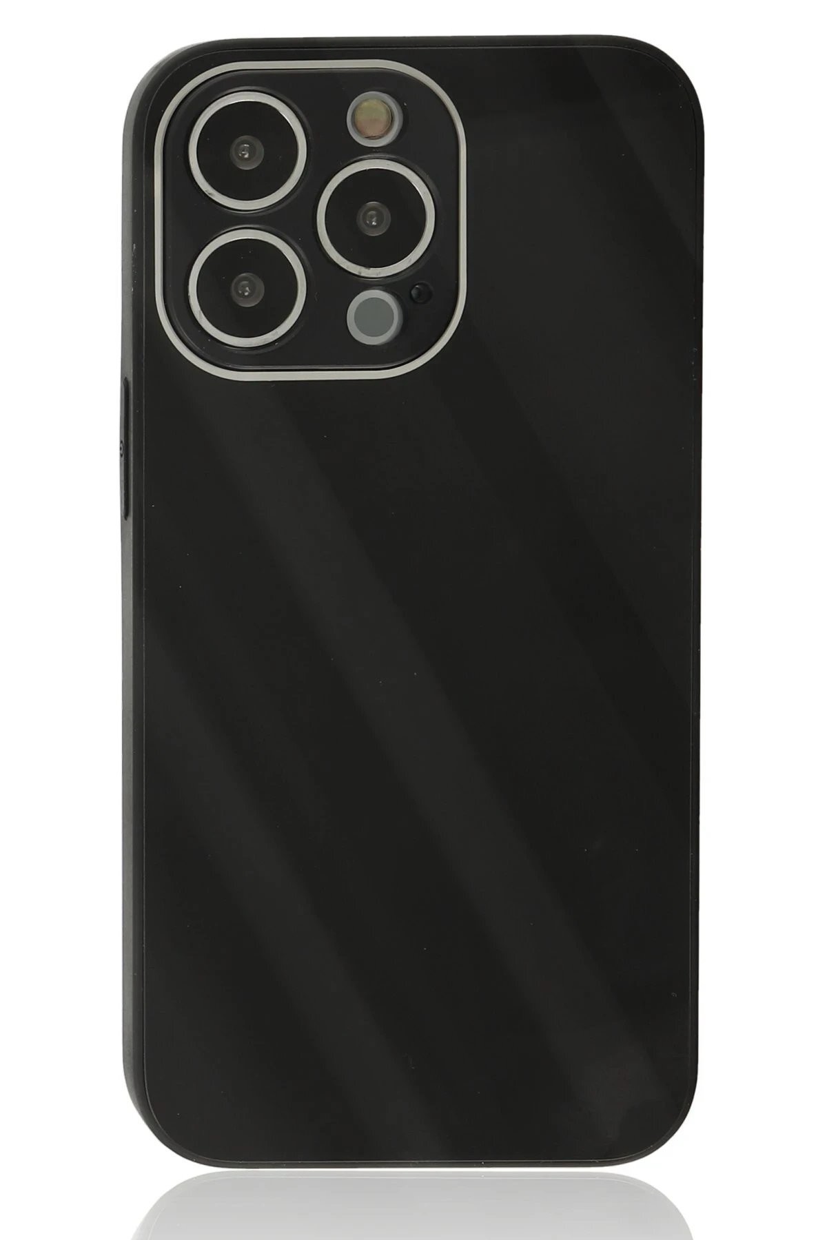 iPhone 13 Pro Kılıf Glass Kapak - Siyah