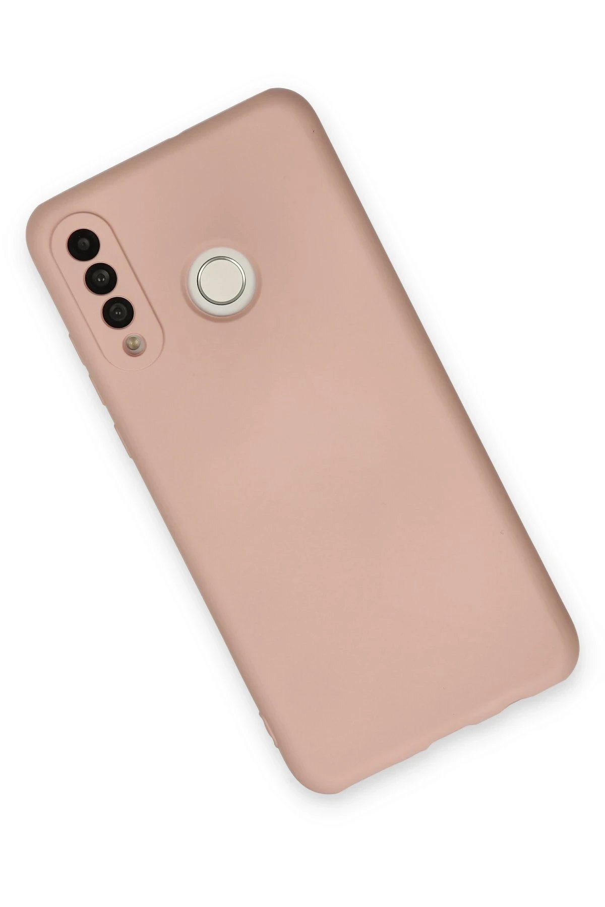 Huawei P30 Lite Kılıf Nano içi Kadife Silikon - Pudra