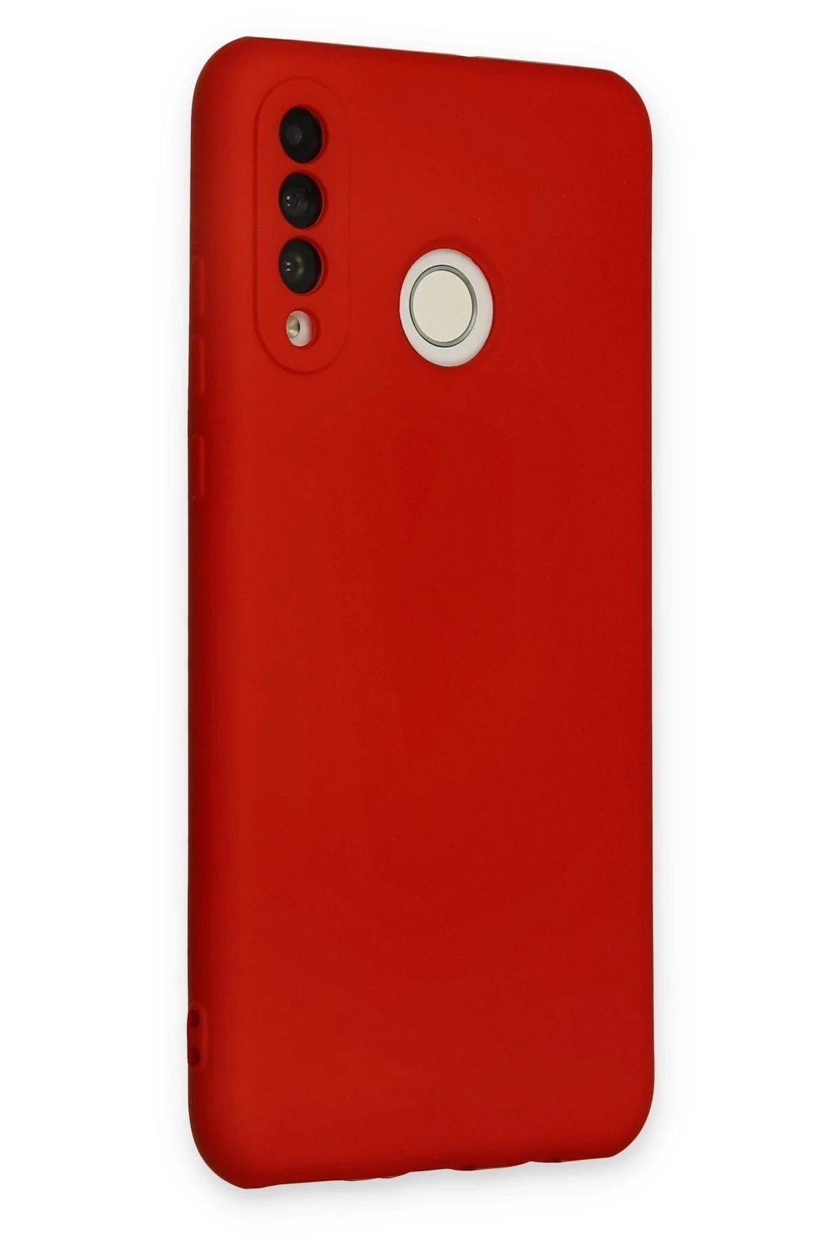 Huawei P30 Lite Kılıf Nano içi Kadife Silikon - Kırmızı