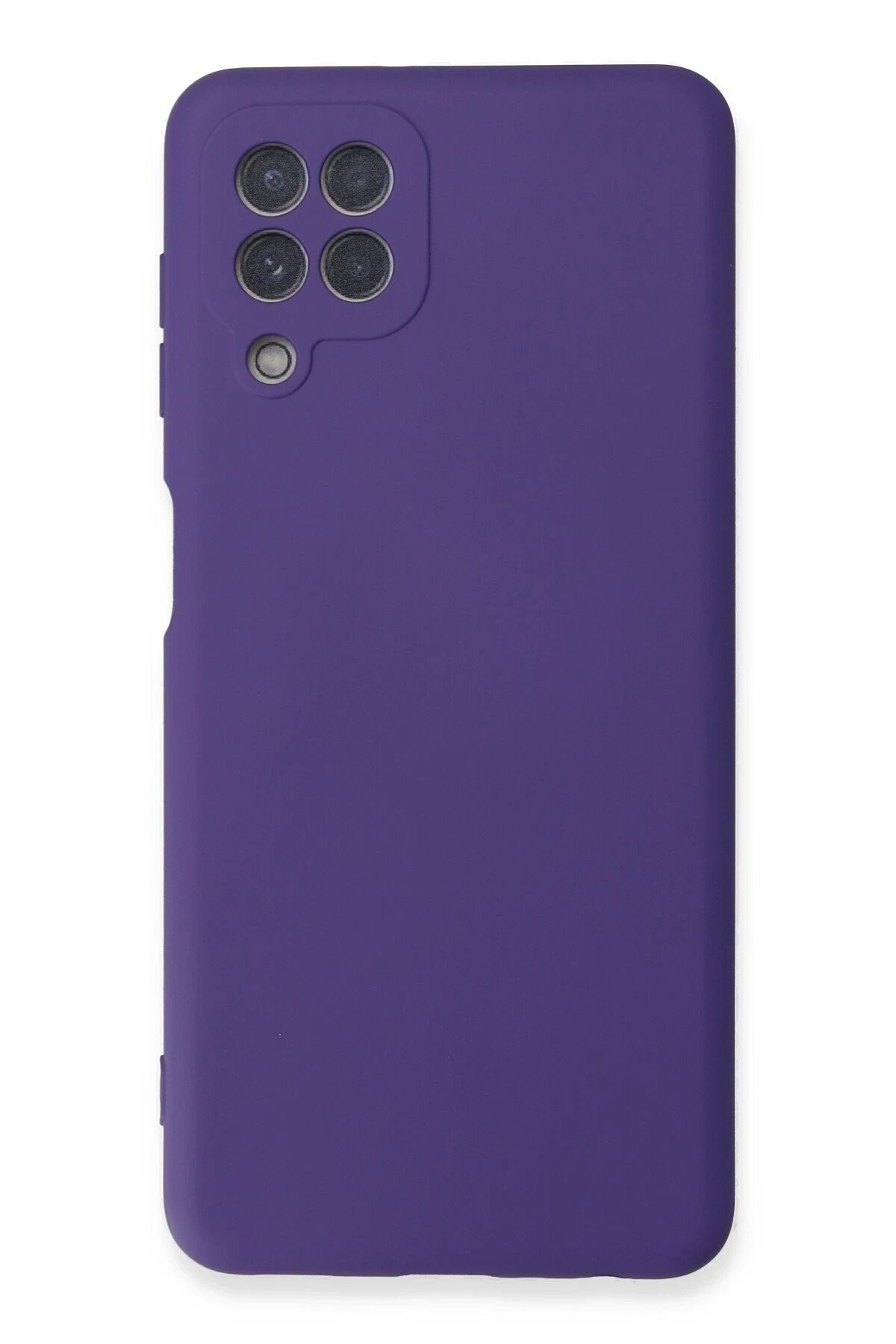 Samsung Galaxy A22 Kılıf Nano içi Kadife Silikon - Mor